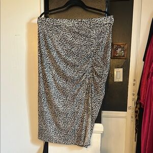 SHEIN Leopard Print Midi Skirt 2xl